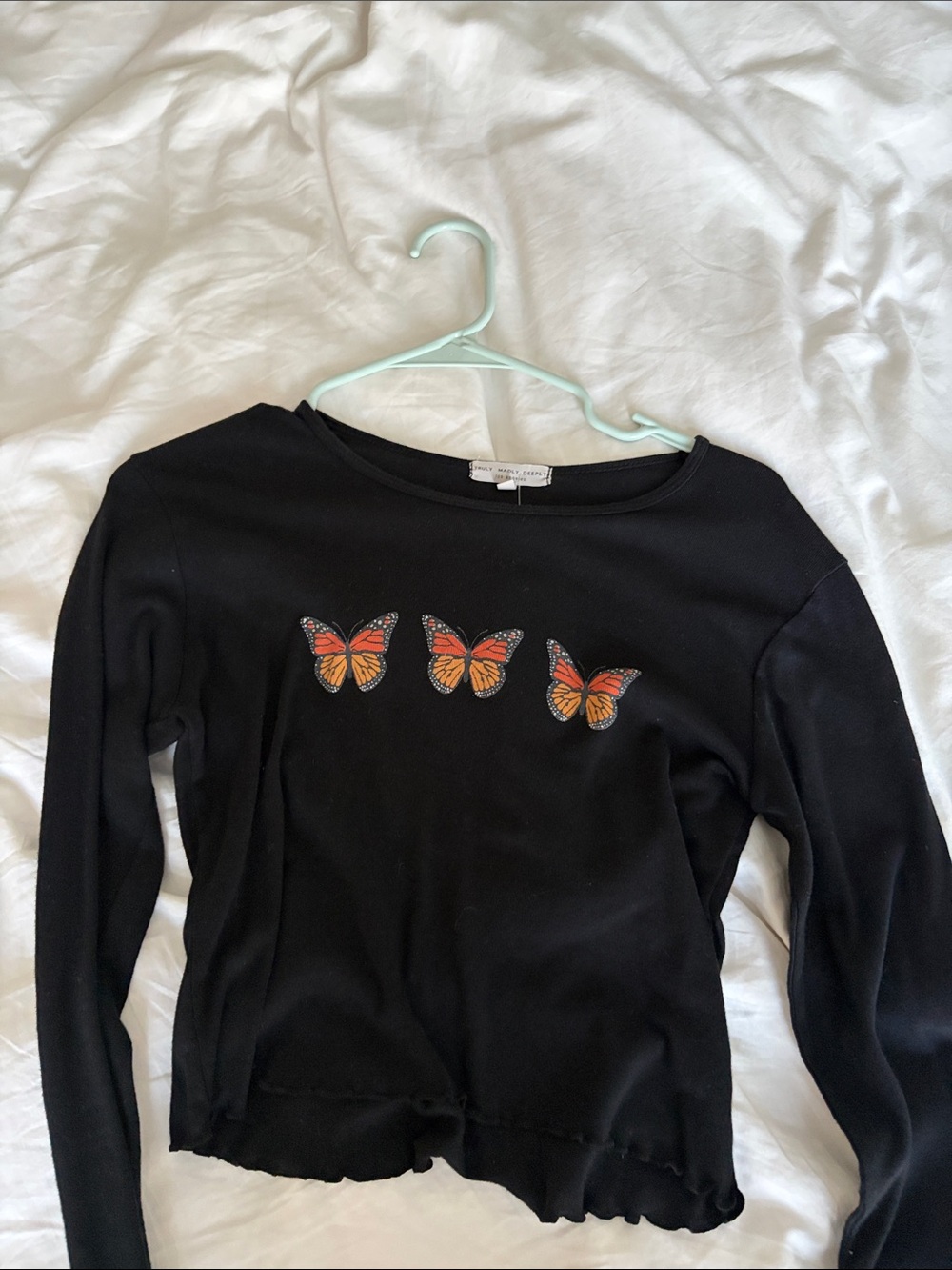 NWT Urban Outfitters Butterfly Long Sleeve